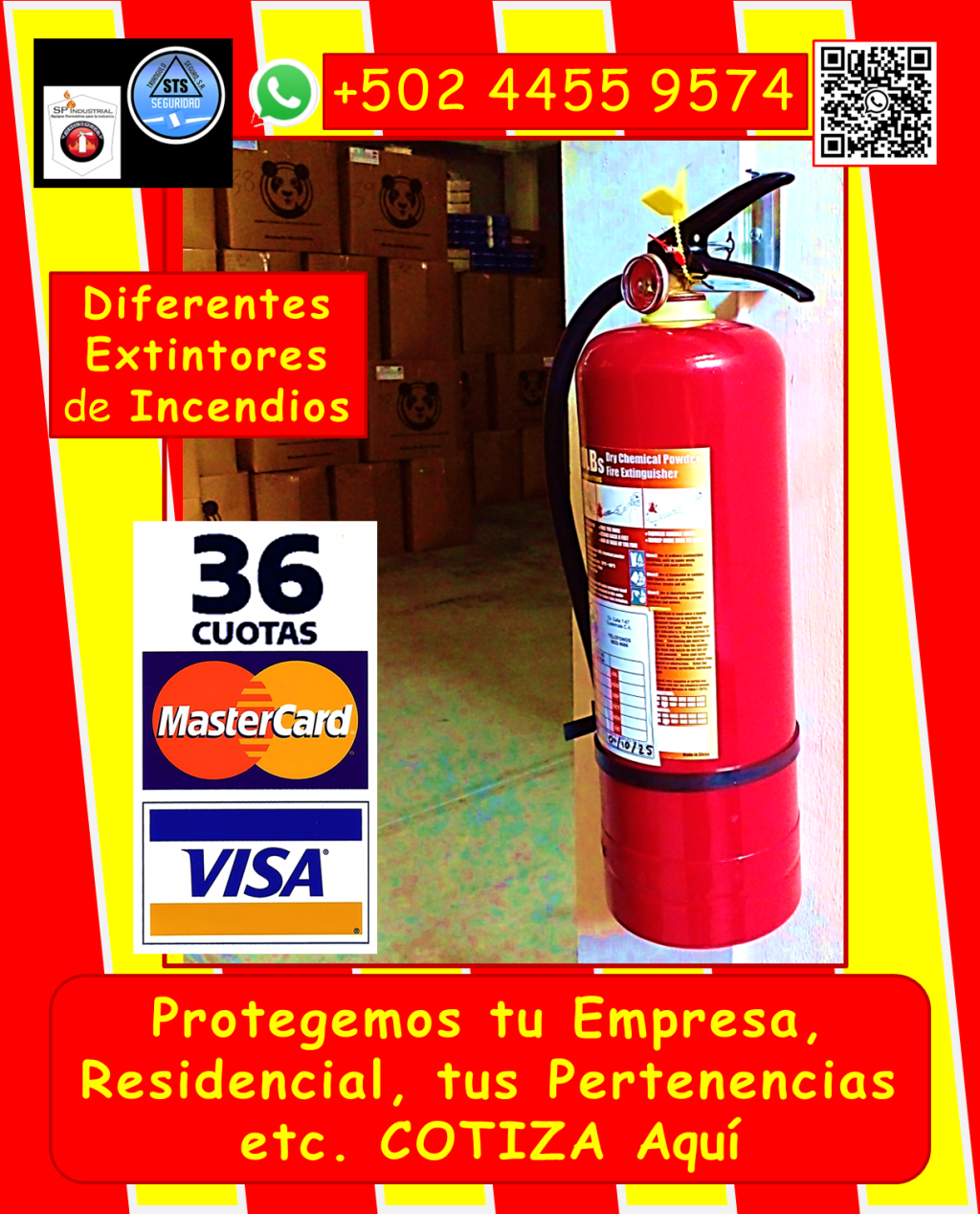 Te ofrecemos Extintores de incendios: *Venta de extintores nuevos: Tipos ABC, AB, K, y más, adaptados a tus necesidades. *Recarga de extintores: Polvo químico seco, CO2, y otros, con garantía de calidad. *Variedad de tamaños y cilindros nuevos. *Bases para extintores: Instalación y mantenimiento en el área metropolitana de Guatemala y municipios aledaños (aplican condiciones). • Capacitación y prevención: *Capacitaciones: Uso correcto de extintores, primeros auxilios, simulacros de evacuación. *Planes de contingencia: Desarrollo de estrategias personalizadas para tu empresa. • Mantenimiento especializado: *Mantenimiento de hidrantes y sistemas de detección de incendios. • Señalización y evacuación: *Señalización general de evacuación: *Te ayudamos a Cumplir con las medidas reglamentarias del Ministerio de Trabajo, IGSS etc. • Seguridad industrial integral: Ofrecemos artículos de seguridad industrial, para todo tipo de instalaciones. ¿Por qué elegirnos? • Amplia experiencia en seguridad industrial. • Productos y servicios de alta calidad. • Cumplimiento de normativas vigentes. • Personal capacitado y profesional. • Atención personalizada. No esperes a que ocurra un incidente. Protege tus espacios y personal con nuestras soluciones integrales. Contáctanos hoy mismo: • Teléfono: +502 4455 9574 #seguridadocupacional #basesdeextintores #capacitaciondeprimerosauxilios #capacitaciondeusodeextintores #certificaciónnfpa10 #constanciaextintores #viral #comoseutilizaunextintordeincendios #extintores #extintoresab #extintoresabc #extintoresco2 #instalaciónextintores #llenadodeextintores #MantenimientoExtintores #planbelen #recargaextintores #tiposdeextintores #rotulosdeevacuacion #extintoresk #GuatemalaNoSeDetiene #SeguridadVial #reglamentodesaludyseguridadocupacional #quetipodeextintornecesitoparaminegocioohogar #Sistemadealarma #extintoresdefuego #incendios #reglamentogeneralsobrehigieneyseguridadeneltrabajo #inspecciondeextintores #detecciondeincendios