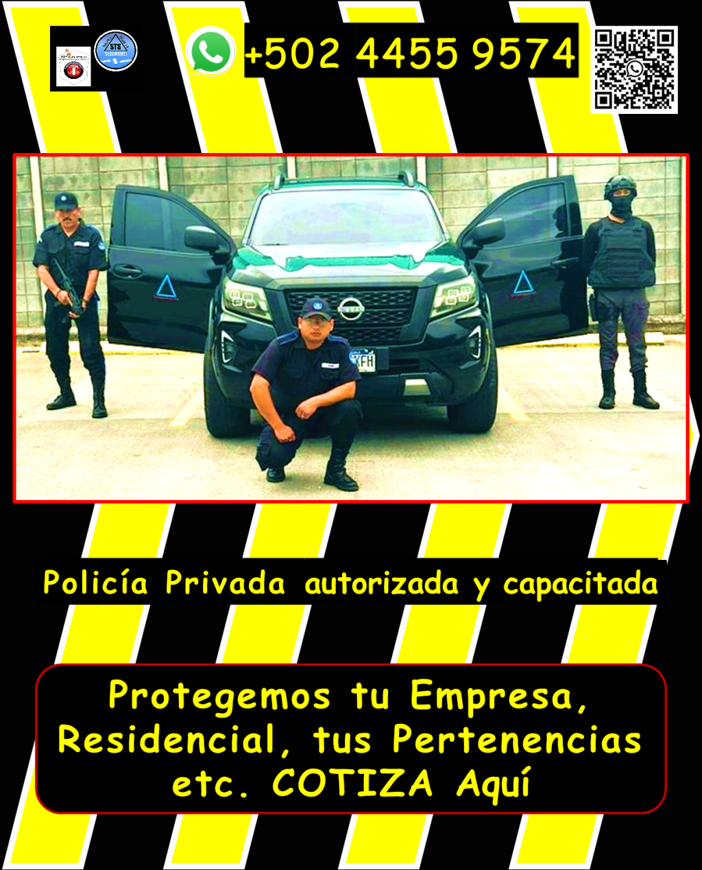 Te ofrecemos PROTECCIÓN en tu propiedad en areas como, seguridad para puestos fijos, garitas, guardaespaldas, custodios, anfitriones y más, en toda Guatemala. Nuestro personal está debidamente equipado y cumple con todas las regulaciones de la DIGESSP y DIGECAM. Garantizamos una respuesta ryápida gracias a nuestros vehículos y equipos de radiocomunicación. ¡Llámanos ahora y obtén una asesoría personalizada! WhatsApp: +502 4455 9574. #ANFITRIONES #custodios #ENADE2025 #GuardiasPrivados #seguridad #GUARDIAS #vigilantes #guardaespaldas #Sistemadealarma #vigilantedeseguridad #SeguridadVial #SeguridadPrivada #policía24h #SEGURIDADVIP #DIGESSP #serviciosdeseguridad #GUARDIASDESEGURIDAD #vigilanciaprivada #seguridadparaempresas #escolta #costodeserviciosdeseguridad #mejoresempresasdeseguridad #serviciosdeseguridadprivadacercademi #PROTECCIÓNEJECUTIVA #AgenciaDeSeguridad #monitores #custodiadevehiculos #cuántocuestaunserviciodecustodiaprivada